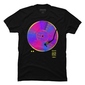 Men's Design By Humans Retro Vinyl By clingcling T-Shirt - 1 of 4