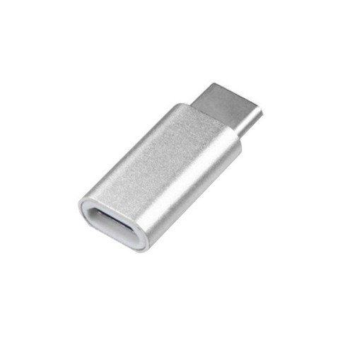 MYBAT USB 3.1 Type-C to Micro USB Adapter, Silver - image 1 of 2