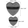 Unique Bargains Soft Heart Shape Puff Loose Powder Blender Beauty Makeup Tool Short Plush 4 Pcs - 4 of 4