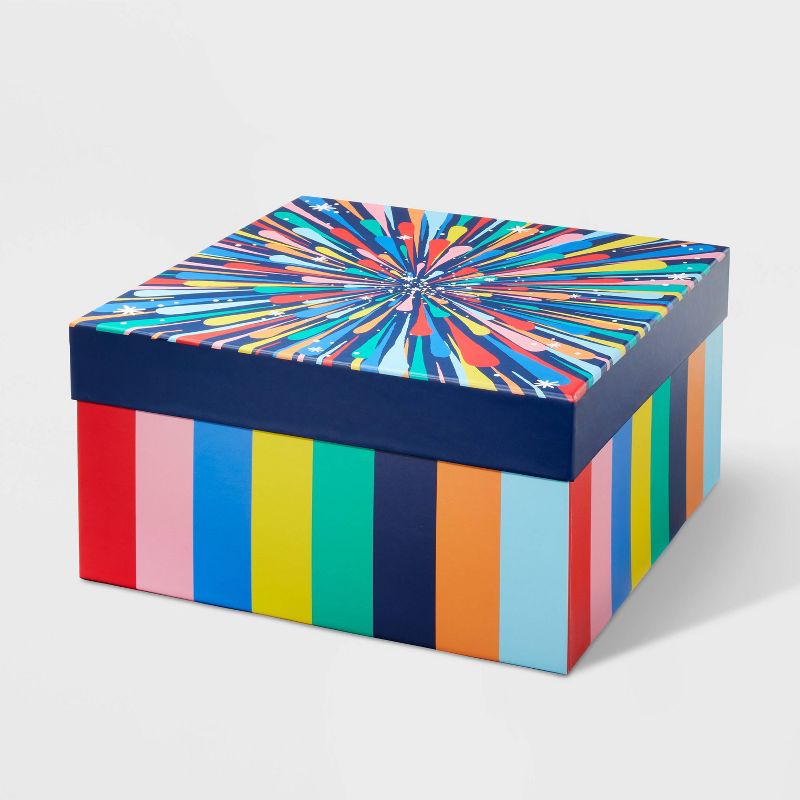 Starburst Striped Gift Box - Spritz&#8482;, 1 of 5