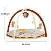 Baby Play Mat with Play Arch, Baby Play Mat with Removable Hanging Toys, Ideal for Stomach Position, Crawling and Playing, for Newborn to Toddler - 2 of 4