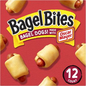 Bagel Bites Bagel Dogs with Oscar Mayer Frozen Snacks - 12ct/7.75oz - 1 of 4