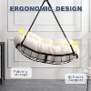 Grungis Patio Swing Chair with Cushion and Anti-Slip Safety Rings,Outdoor Swing for Bedroom,Garden,Courtyard - 2 of 4