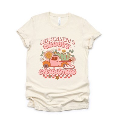 Simply Sage Market Women's Groovy Little Christmas Truck Short Sleeve Graphic Tee