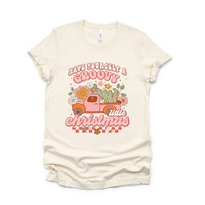 Simply Sage Market Women's Groovy Little Christmas Truck Short Sleeve Graphic Tee - 1 of 4