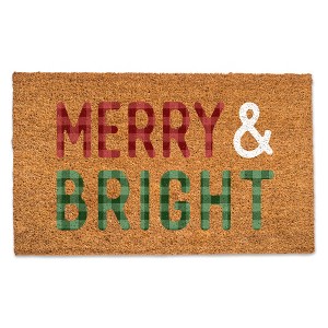 Creative Products Merry and Bright Check 30 x 18 Door Mat - 1 of 1
