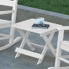 Emma and Oliver Portable Folding HDPE Adirondack Side Table for Indoor/Outdoor Use - 4 of 4