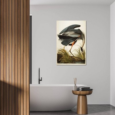 Great Blue Heron Fine Art Giclée Canvas Print