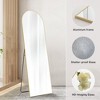 Wooakway Metal Arch Full Length Mirror Freestanding Mirror Wall Mirror Decorative Mirror Black/Gold - 2 of 4