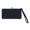 CTM Women's Fashion Kiss Lock Wristlet Vegan Leather Wallet - 4 of 4
