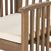 PAGED Outdoor Dining Chairs Set of 2 Wood Patio Arm Chairs with Cushions for Poolside, Garden, Backyard - 4 of 4