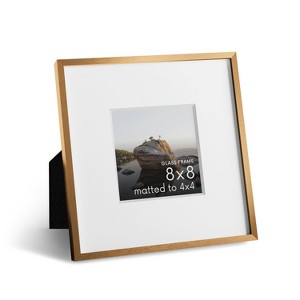 Haus and Hues Brushed Metal Frame with Real Glass, Gray/Bronze - 1 of 3