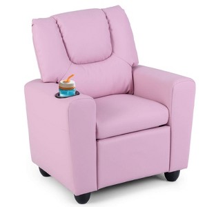 Safstar Kids Recliner w/Cup Holder Adjustable Backrest & Footrest for Boys & Girls - 1 of 4