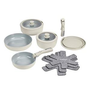 Cuisinart 13pc Clicksmart Nonstick Detachable Handle Cookware Set