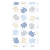 Hudson Baby Infant Boys Cotton Flannel Burp Cloths 10pk, Multi Color Boy Elephant, One Size - 3 of 4