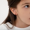 Girl's Summer Strawberry Screw Back Sterling Silver Earrings - In Season Jewelry - 3 of 4