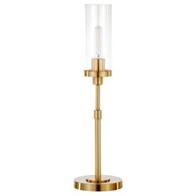 Hudson and Canal 26.68" Tall Table Lamp with Glass Shade