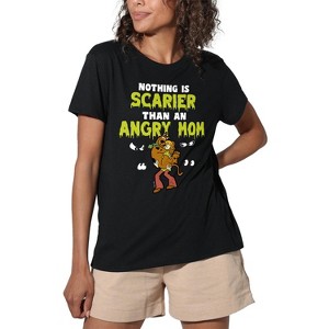 Women's Scoobydoo Mother's Day Nothing Scarier Shaggy Loose T-Shirt - 1 of 4