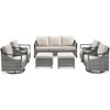Buenhomino Outdoor Patio Furniture Sets, All-Weather PE Wicker Seating with Swivel Chairs, Sofas, Ottomans & Tables for Garden, Deck & Porch - 2 of 4