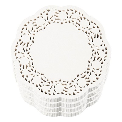 Juvale 1000 Piece White Round Shape Assorted Size Paper Doilies Lace Placemats, 5"