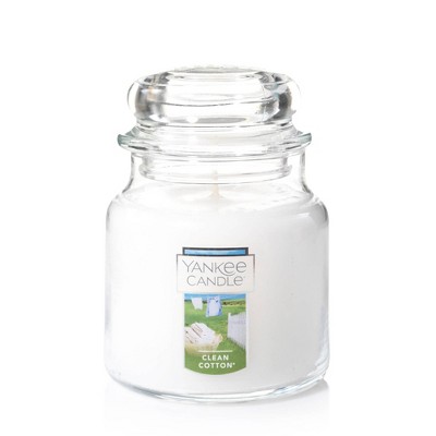 14.5oz Glass Jar Clean Cotton Candle - Yankee Candle