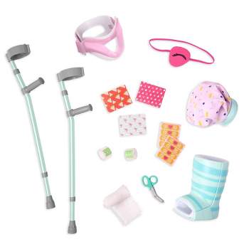 Our Generation Crutches & Cast Care Set for 18" Dolls - Recovery Ready