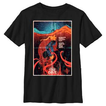 Boy's Stranger Things Retro The Dive Poster T-Shirt