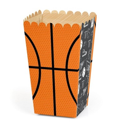 Big Dot of Happiness Nothin' but Net - Basketball - Baby Shower or Birthday Party Favor Popcorn Treat Boxes - Set of 12