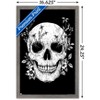 Trends International Episodic Drawing - Floral Skull Framed Wall Poster Prints - 3 of 4