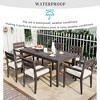 Acacia Wood Outdoor Dining Table And Chairs Suitable For Patio, Balcony Or Backyard - 3 of 4
