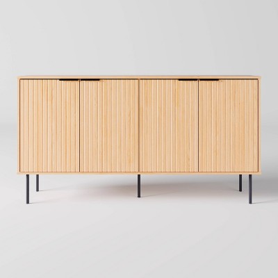 CorLiving Lysander Sideboard Buffet with Fluted Doors