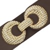 INSPIRE CHIC Women's Elastic Belt Alloy Double Ring Buckle Fashion Suitable for Skirt Dress - 2 of 4