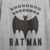 Batman Na Na Na Na Bat Logo Women's Athletic Heather Gray Boyfriend Crop Tee - 3 of 4