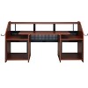 CAVINAS Home Office Desk Morden Music Desk with Shelves, Keyboard Tray and Earphone Hooks for Work - 3 of 4