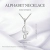 Letter Initial Necklace,Rose Gold Pendant for Women, Personalized Elegant Custom Necklaces - 2 of 4