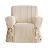 Sure Fit Heavyweight Cotton Duck Chair Slipcover: Pet Friendly, Fits 32-43" Arm to Arm - image 3 of 4