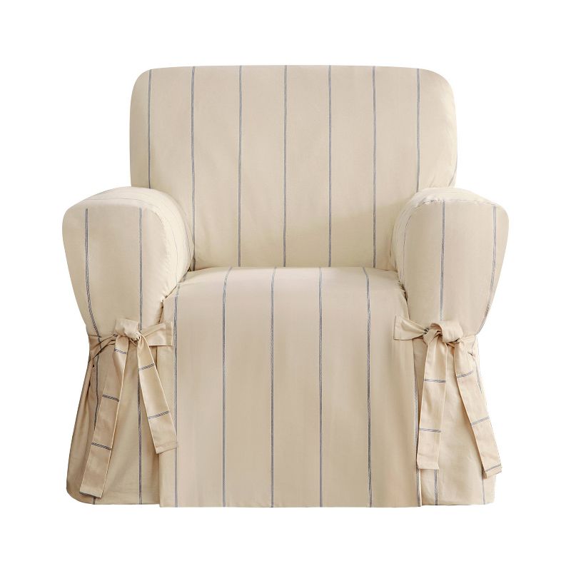 Sure Fit Heavyweight Cotton Duck Chair Slipcover, 3 of 7