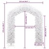 vidaXL Christmas Tree Arch White 8.86ft - 4 of 4