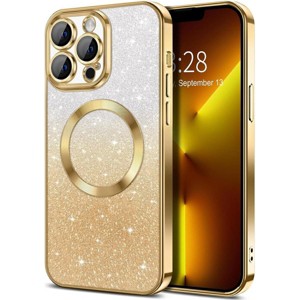 Entronix [Magnetic] Case Compatible with iPhone 14 Pro Max - [Clear Back] Luxury Glossy Cover - 1 of 4