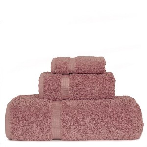 BC BARE COTTON Luxury Hotel & Spa Quality Collection, Quick Dry 100% Turkish Cotton, 750+ GSM, Bath Towel, Hand Towel, Washcloths - 3 Piece - 1 of 1