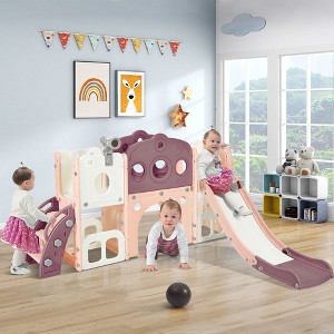 Infant Indoor Slide Set Independent Spaceship Set With Slide, Children'S Slide Toys, Suitable For Family Kindergarten Babies - 1 of 4
