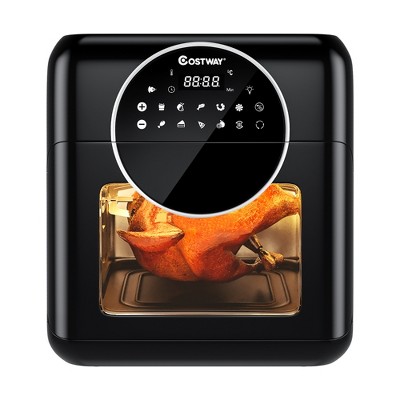 Costway 8-in-1 Air Fryer 10.6QT Digital Toaster Oven Rotisserie w/ Accessories