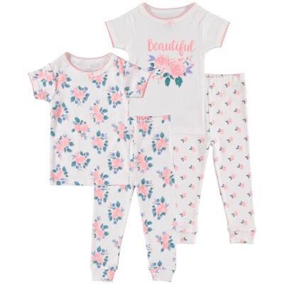 Cutie Pie Baby Girl Toddler And Infant Pajama Sleeper Set Leggings ...