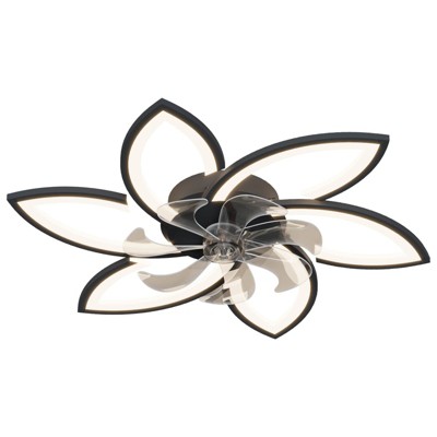BestParts 30.7" Smart LED Ceiling Fan with Remote & App Control - 3-Speed, 3-Light Modes, Black