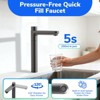 Ecoviva 0.01μm Ultra-Filtration 800G Tankless Under Sink Water Filtration System with Faucet & Extra PAC Repalcement Filter - 3 of 4