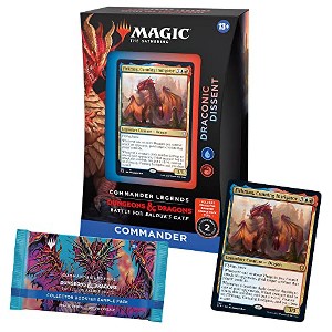 Magic The Gathering Magic: The Gathering Commander Legends: Battle for Baldur’s Gate Commander Deck – Draconic Dissent + Collector Booster Sample Pack - 1 of 4