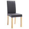 vidaXL Dining Chairs 2 pcs Gray Faux Leather - 3 of 4