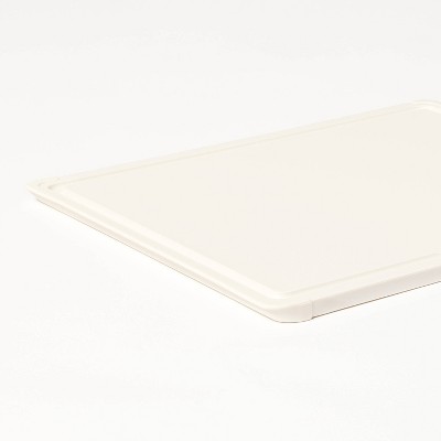 11x14 Nonslip Recycled Poly Cutting Board Vintage Cream - Figmint™: Dishwasher-Safe, Juice Canal