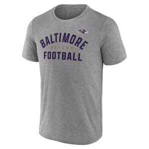 NFL Baltimore Ravens Men's Gray Athleisure T-Shirt - 1 of 3