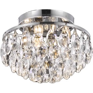Elegant Lighting Clara Collection Flush Mount D14in H9in Lt:4 Chrome Finish - 1 of 2